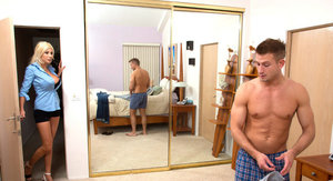 18 year old girl Ally Styles smokes before a nut sac nudeing BJ and a sexy